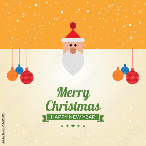 Christmas background with Christmas res balls, snowflakes, on white background