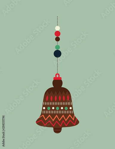Christmas balls. Vector illustration flat design. Holiday decoration. Happy New Year's and Merry Christmas.