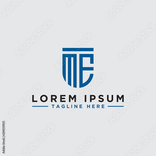 logo design inspiration, for companies from the initial letters of the ME logo icon. -Vectors