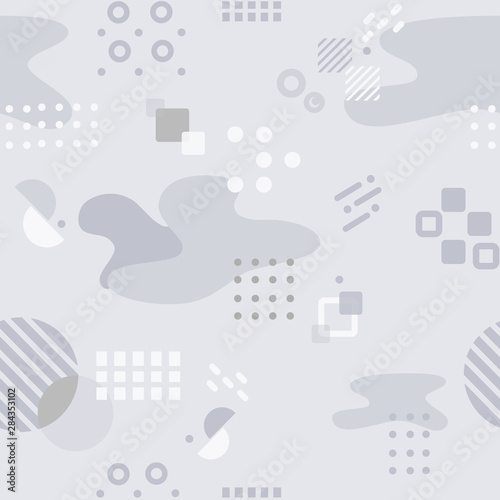 Seamless Pattern - Grey Shape