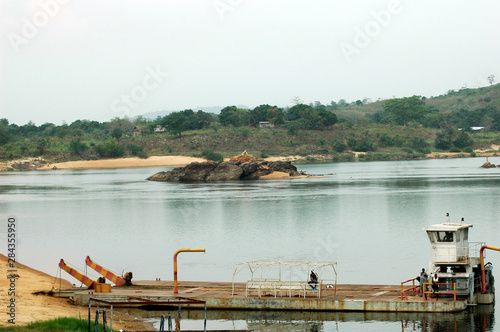 embarkation platform on the river