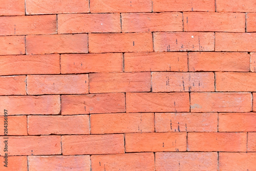 Obraz premium Vintage Orange Brick Wall Background