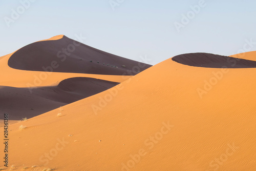 Morocco, Erg Chegaga (or Chigaga) is a Saharan sand dune (approximately 40 km to 15 km wide), it is the largest and wildest of Morocco. It is located in the Souss-Massa-Draa area.