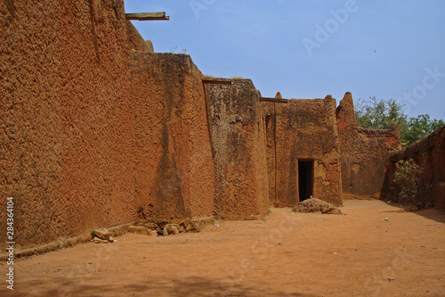 Nigeria, Jos, Traditional mud brick house, hausa architecture photo