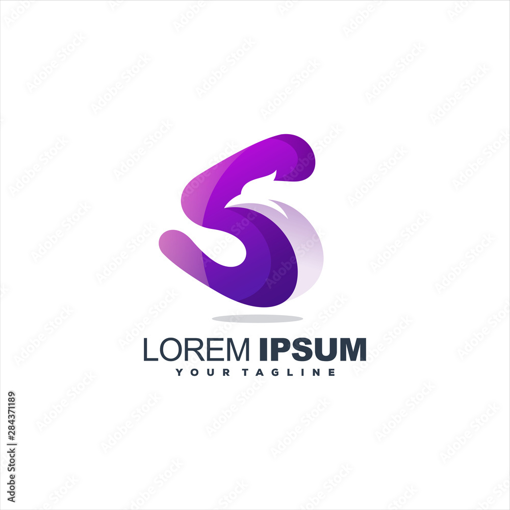 awesome eagle gradient logo design awesome eagle gradient logo design