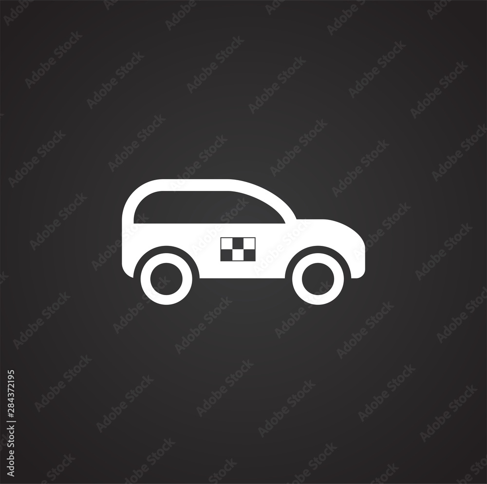 Transportation related icon on background for graphic and web design. Simple illustration. Internet concept symbol for website button or mobile app.