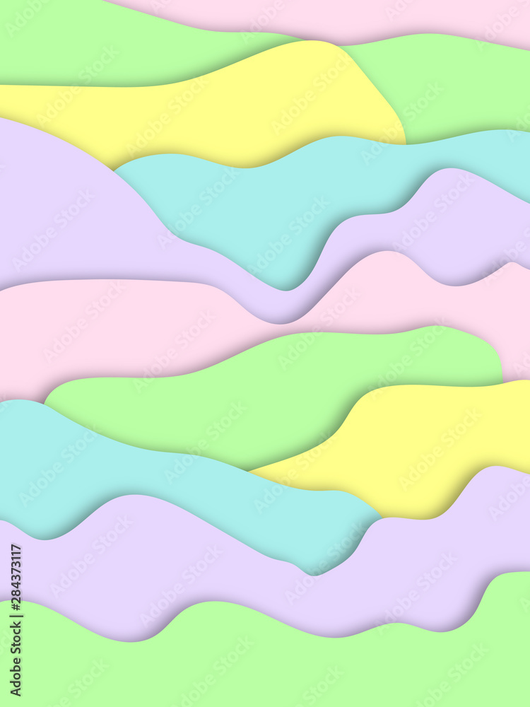 Abstract background of paper, a set of colors for children and spring projects. Pastel color samples for inspiration