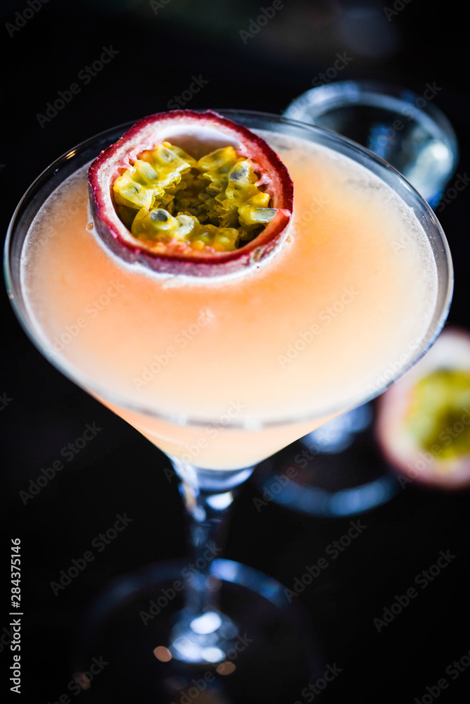 passion fruit & prosseco cocktail passion fruit & prosseco cocktail