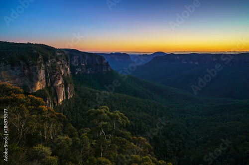 blue hour at govetts leap lookout, blue mountains, australia 27 © Christian B.