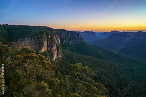 blue hour at govetts leap lookout, blue mountains, australia 35 © Christian B.