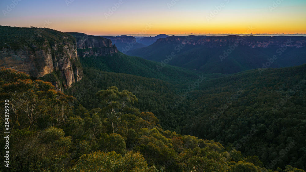 blue hour at govetts leap lookout, blue mountains, australia 48