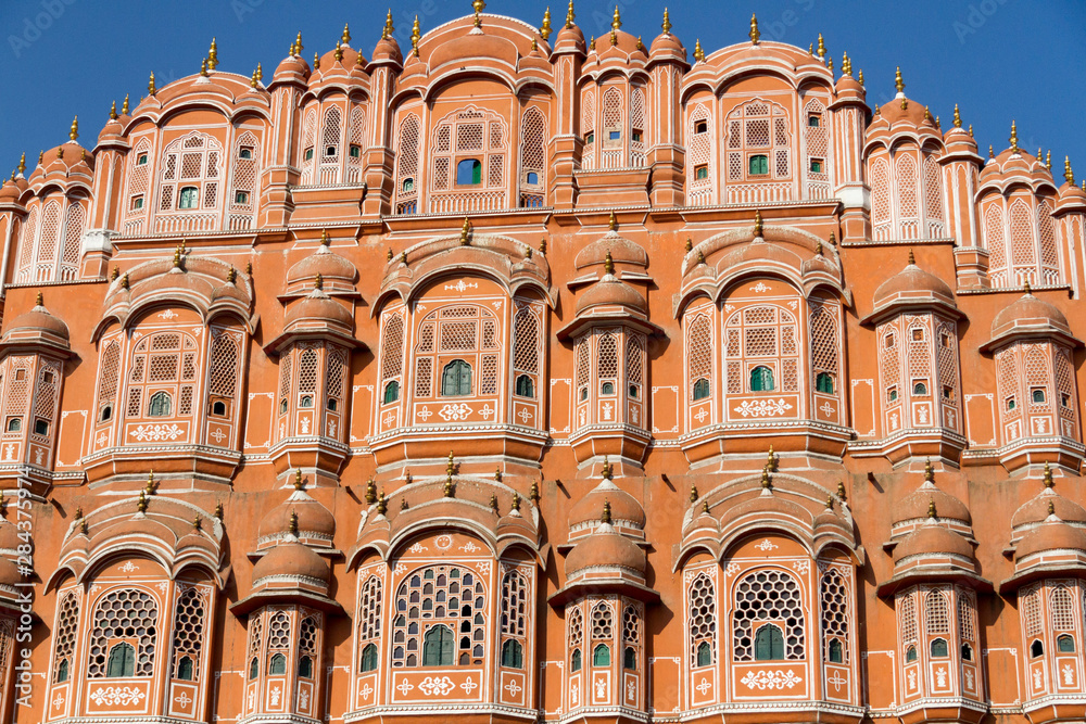 Palace of the Wind. Hawa Mahal. Pink City. Jaipur. Rajasthan. India.