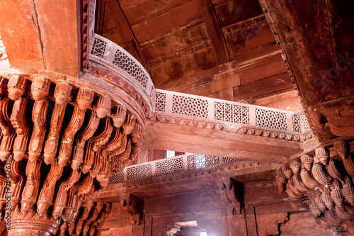Architectural detail. Fatehpur Sikri. Mughal Empire Mosque. Unesco World Heritage. 14th century. Bharatpur. Rajasthan. India. photo