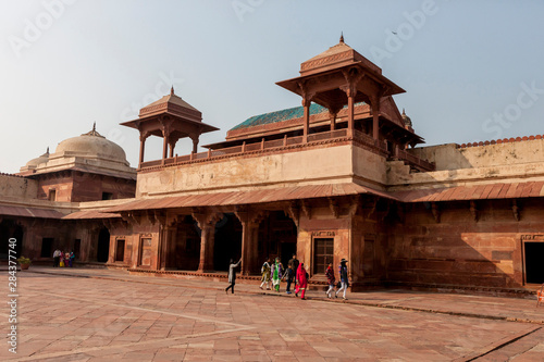Fatehpur Sikri. Mughal Empire Mosque. Unesco World Heritage. 14th century. Bharatpur. Rajasthan. India. © Tom Norring/Danita Delimont