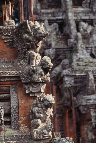 Indonesia, Bali, Ubud, Stone carvings of Hindu Temple in Monkey Forest Sanctuary © Paul Souders/Danita Delimont