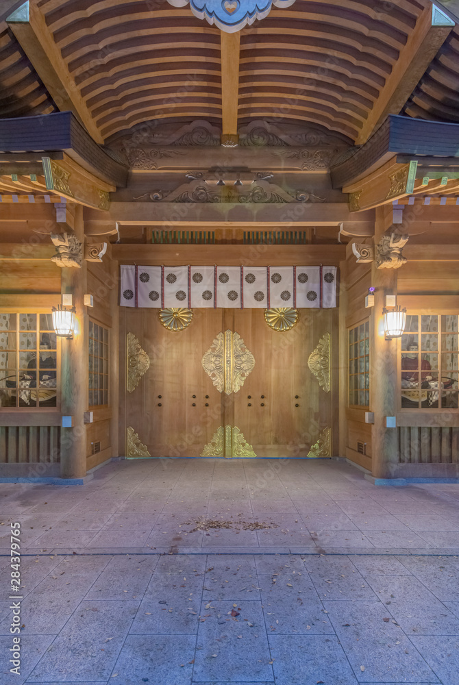 Japan, Tokyo, Fuchu, Okunitama Shrine. Japan, Tokyo, Fuchu, Okunitama Shrine.