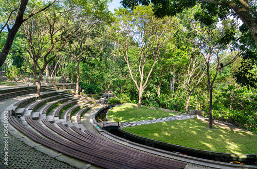 Fotografie, Tablou Amphitheater in Ubud Monkey Forest on Bali, Indonesia