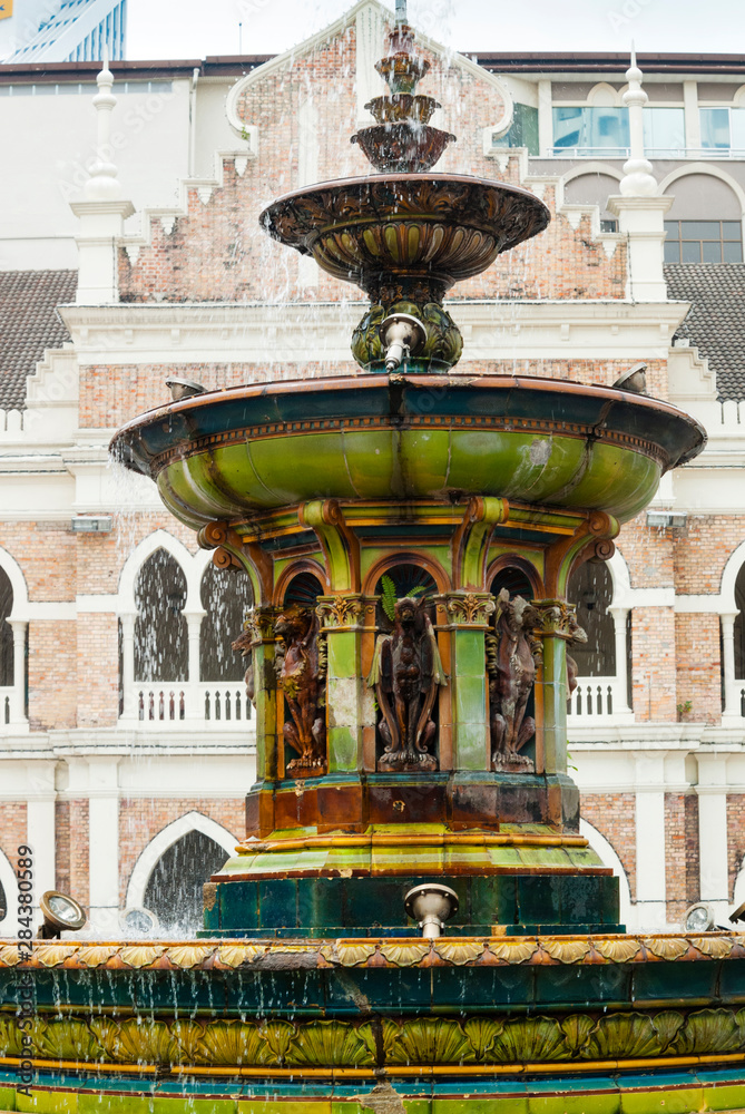 Fountain at Merdeka Square, Kuala Lumpur, Malaysia.
