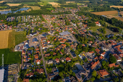 Goldenstedt in Niedersachsen aus der Luft photo