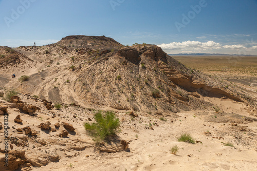 Dinosaur excavation region. Tugregiin Shiree. Gobi Desert. mongolia.