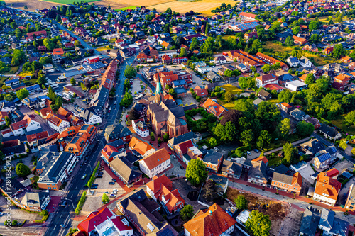 Stadt Twistringen in Niedersachsen aus der Luft photo