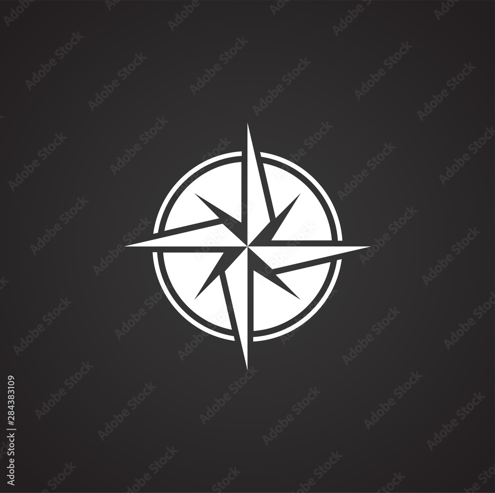 Windrose icon on background for graphic and web design. Simple illustration. Internet concept symbol for website button or mobile app. Windrose icon on background for graphic and web design. Simple illustration. Internet concept symbol for website button or mobile app.