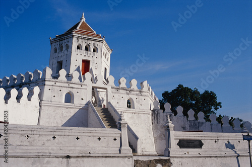 Thailand, Bangkok, Banglamphu, View of Phra Sumen Fortress photo