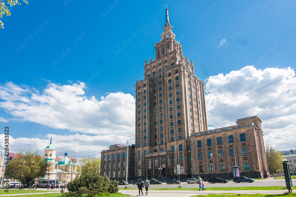 The high soviet building in Riga