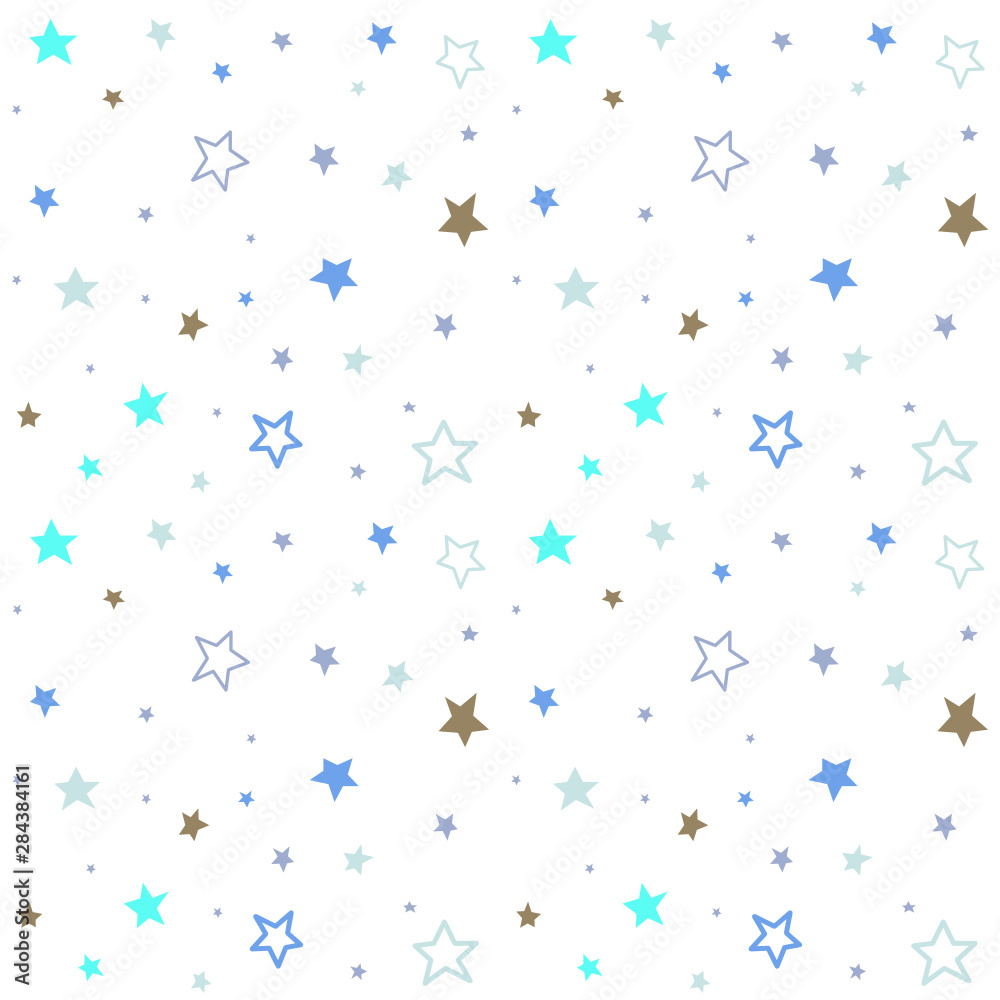 Seamless pattern with stars, baby shower invitation card Seamless pattern with stars, baby shower invitation card