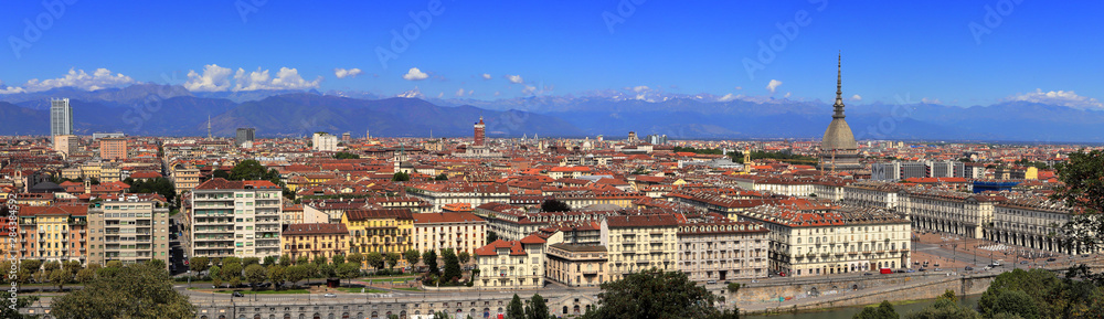 torino, panoramica sulla città, italia,turin, overview of the city, of italy