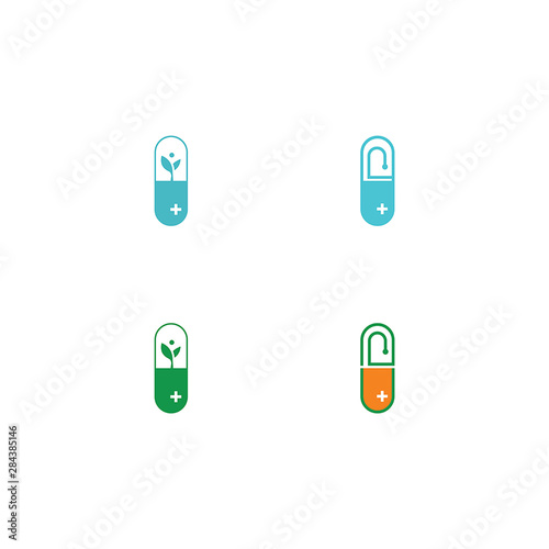 Natural Pill Logo Design