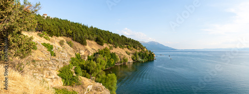 Plage de Labino, Lac d'Ohrid, Macédoine du Nord