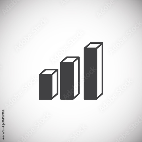 Infographics related icon on background for graphic and web design. Simple illustration. Internet concept symbol for website button or mobile app.