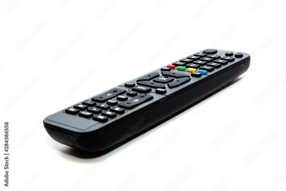 Multimedia remote control isolate on white background. Multimedia remote control isolate on white background.