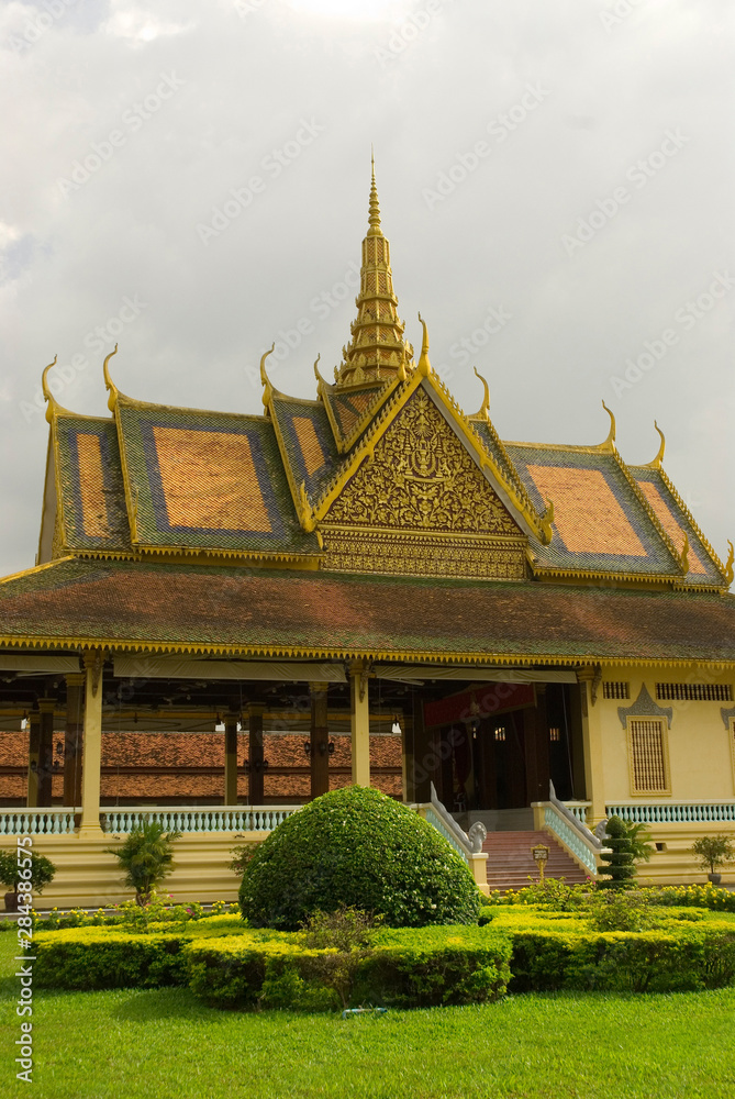 Cambodia. Phnom Penh. Royal Palace. Banqueting Hall.