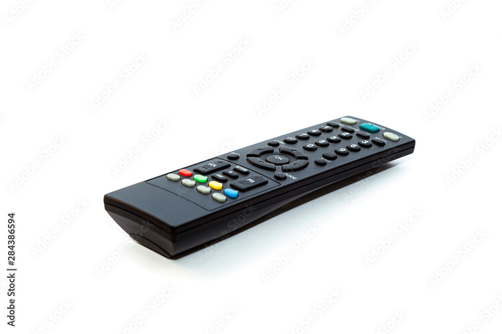 Multimedia remote control isolate on white background. Multimedia remote control isolate on white background.