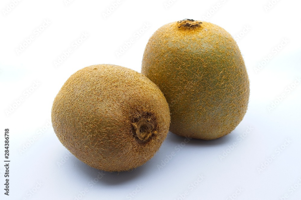 Whole kiwi fruit isolated on white background Whole kiwi fruit isolated on white background