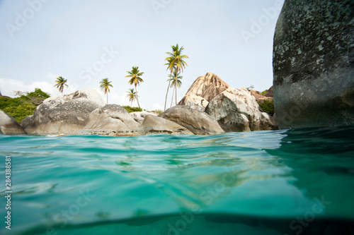Canvas Print The Baths, National Park, Virgin Gorda Island, British Virgin Islands, Caribbean