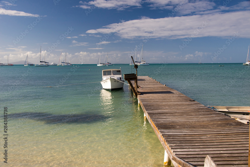 BVI, Anegada. Name means drowned land for extreme flatness of island. Popular bareboating destination.