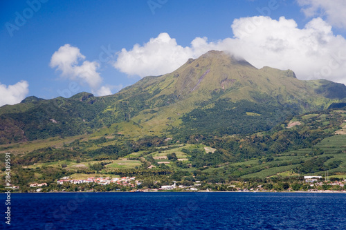 Martinique, French Antilles, West Indies, St. Pierre. Montagne Pelee (Mt. Pelee).