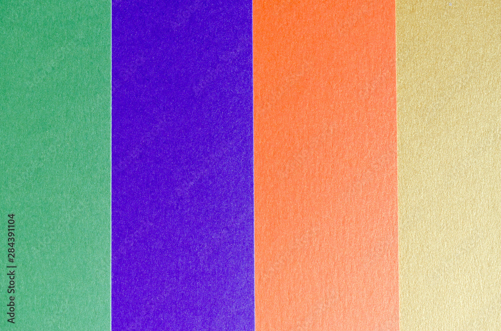 Colored paper texture background. Paper stripes.