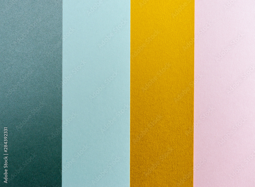Fototapeta premium Colored paper texture background. Paper stripes.