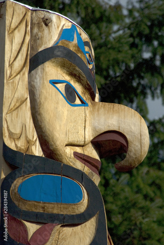 Thunderbird Project Featuring Tseshaht Totem Poles, Port Alberni, British Columbia, Canada, September 2006