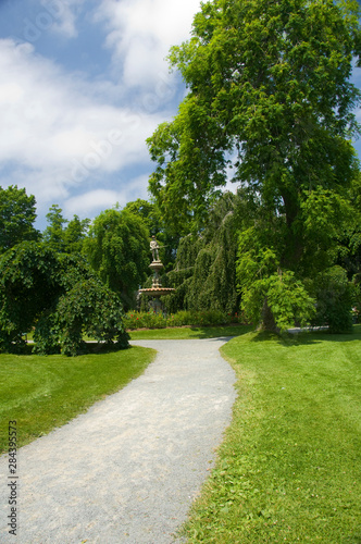 Canada, Nova Scotia, Halifax. Public Gardens , historic Victorian city garden created in 1836.