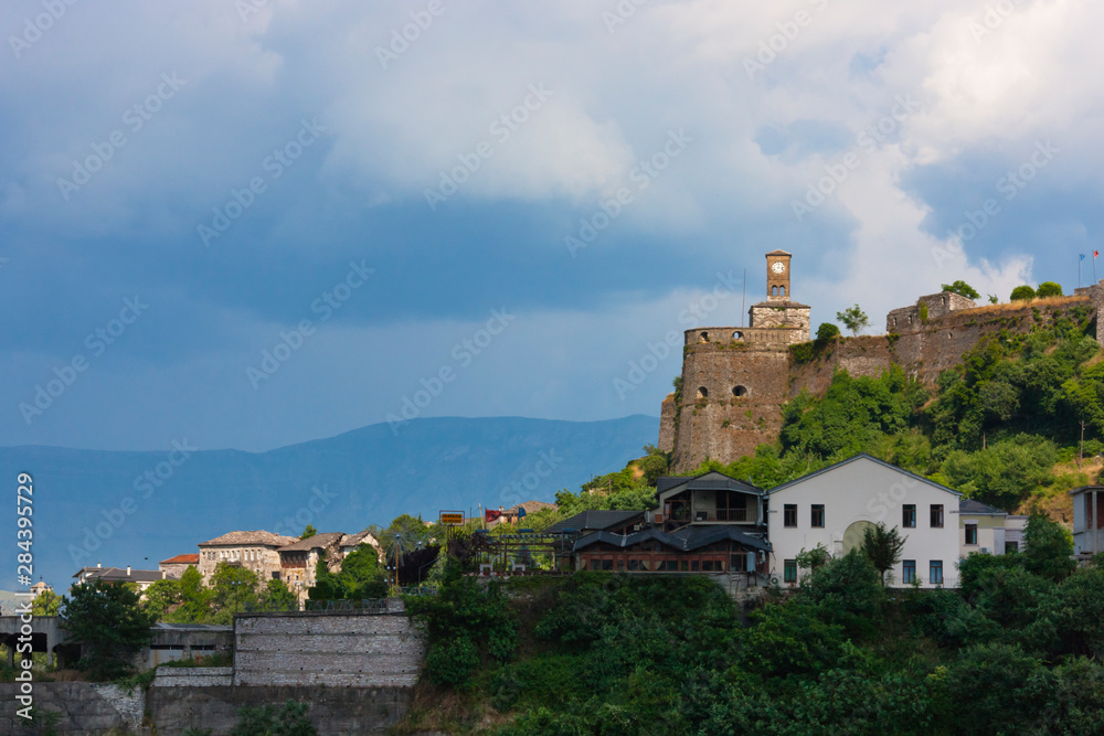 Old citadel and castle of Gjirokaster (UNESCO World Heritage Site), Albania.
