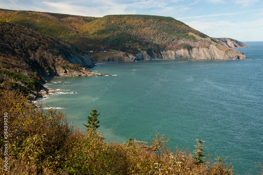 Canada, Nova Scotia, Cape Breton, Cabot Trail seascape