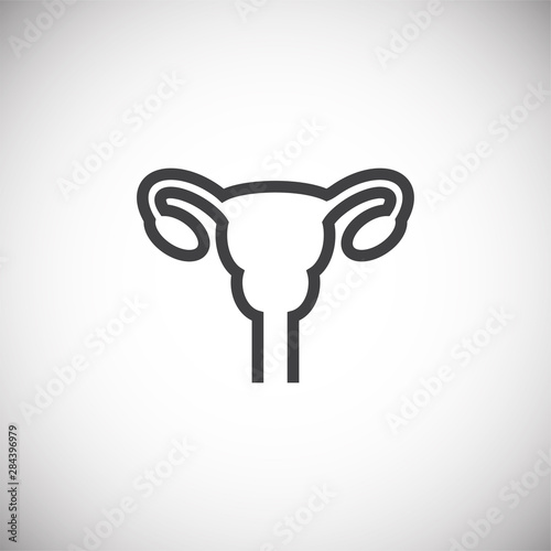 Human organ icon on background for graphic and web design. Simple illustration. Internet concept symbol for website button or mobile app.