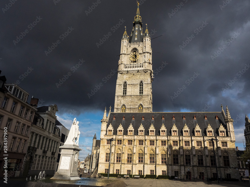 Het Belfort van Gent, a 14th century belfry