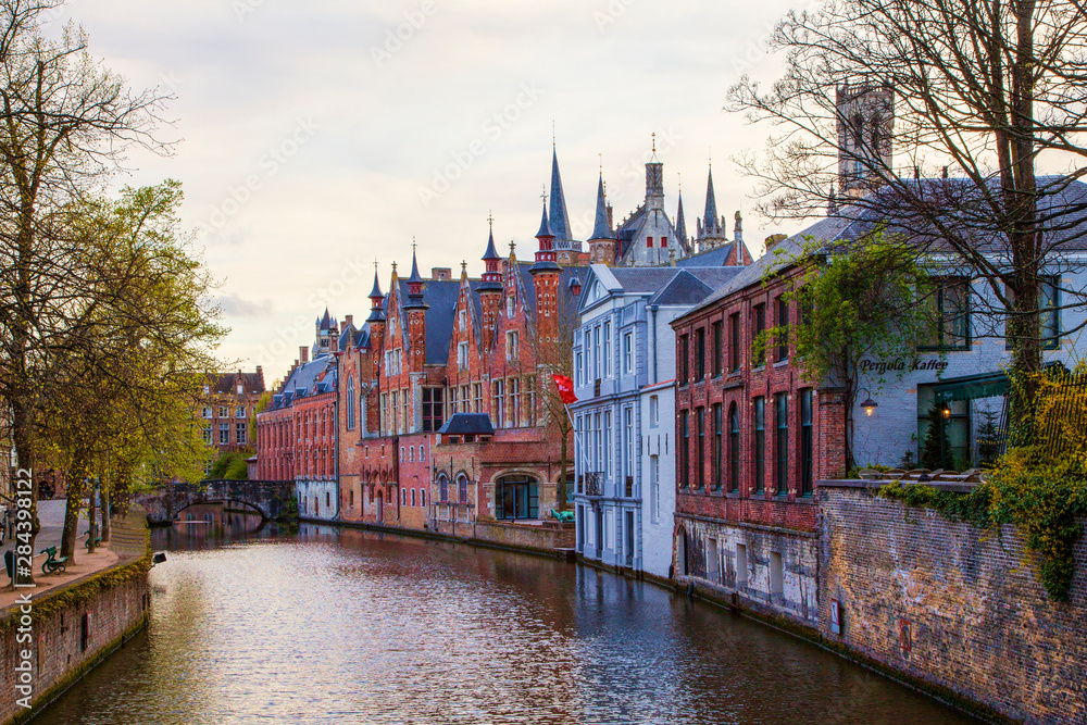 Belgium, Brugge, Canal