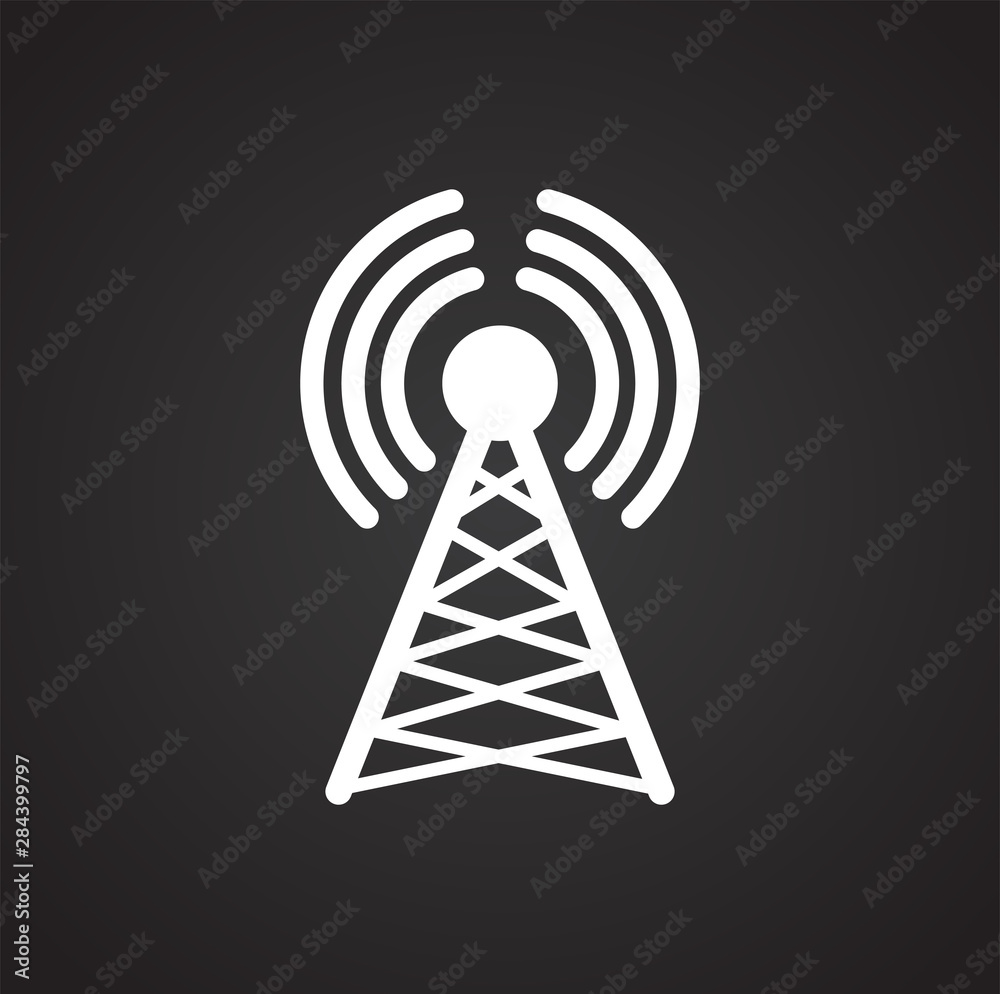 Antenna related icon on background for graphic and web design. Simple illustration. Internet concept symbol for website button or mobile app Antenna related icon on background for graphic and web design. Simple illustration. Internet concept symbol for website button or mobile app